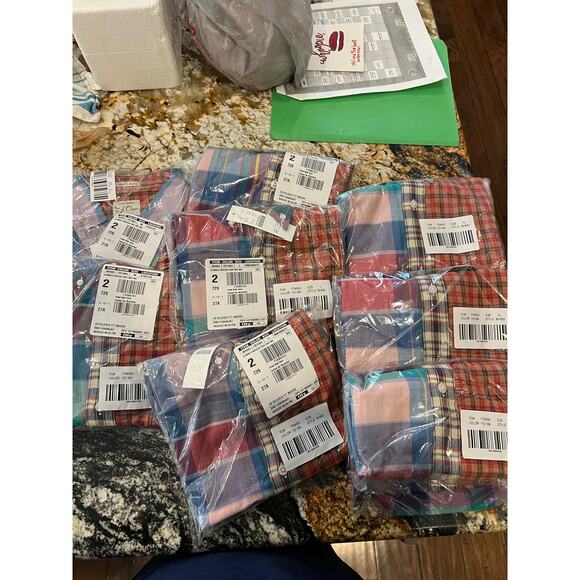 NWT J. Crew Men's Colorful Mixed Plaid Relaxed Indian Madras  Shirt - Picture 11 of 11